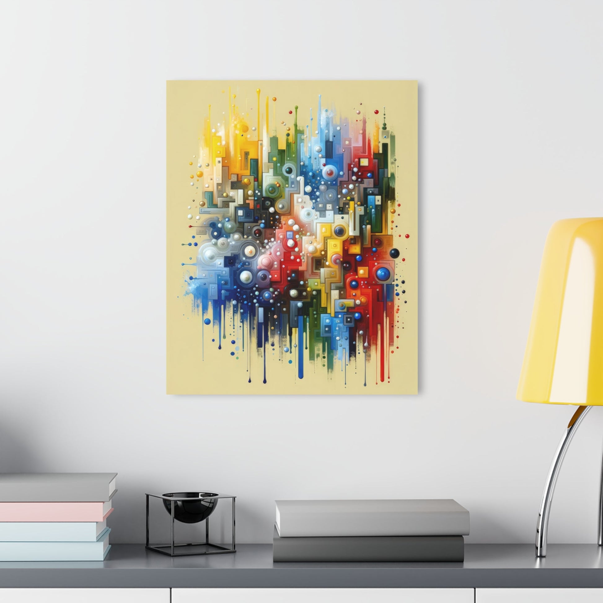 Connected Chromatic Tachism Acrylic Prints (French Cleat Hanging) - ATUH.ART