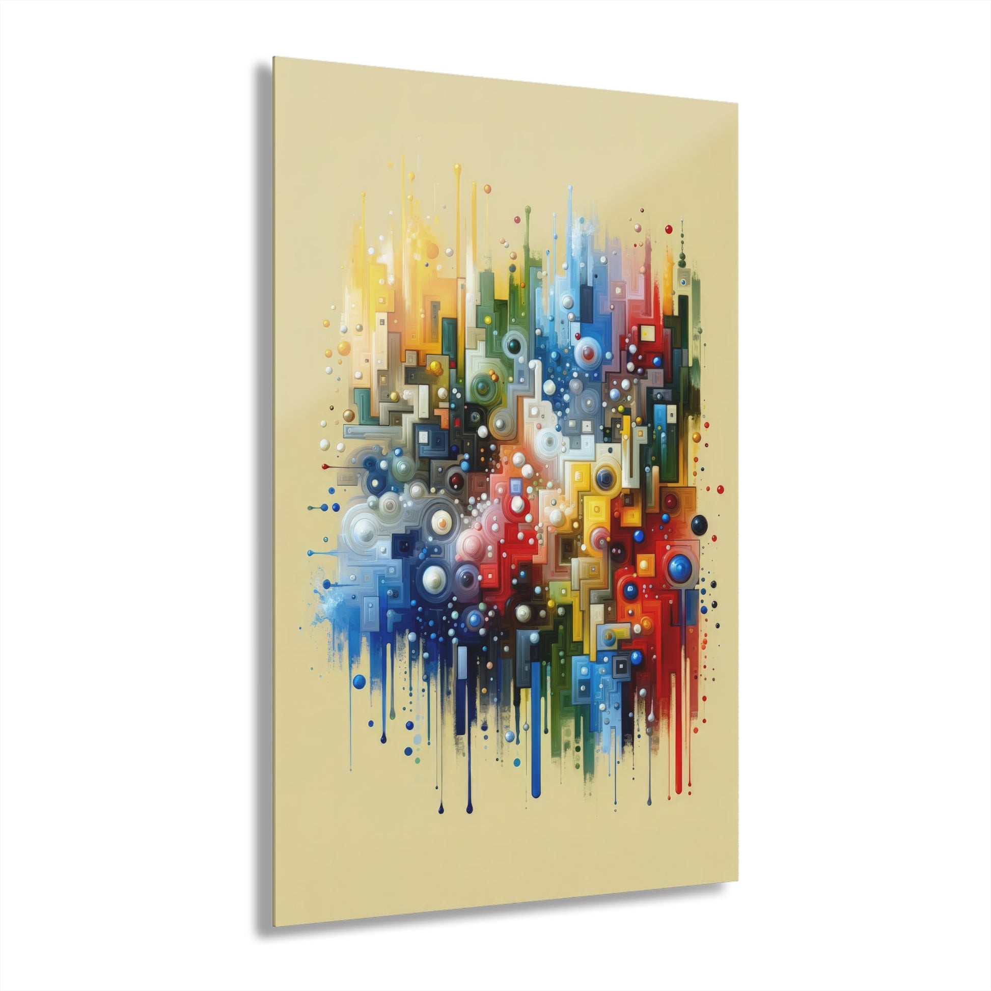 Connected Chromatic Tachism Acrylic Prints (French Cleat Hanging) - ATUH.ART