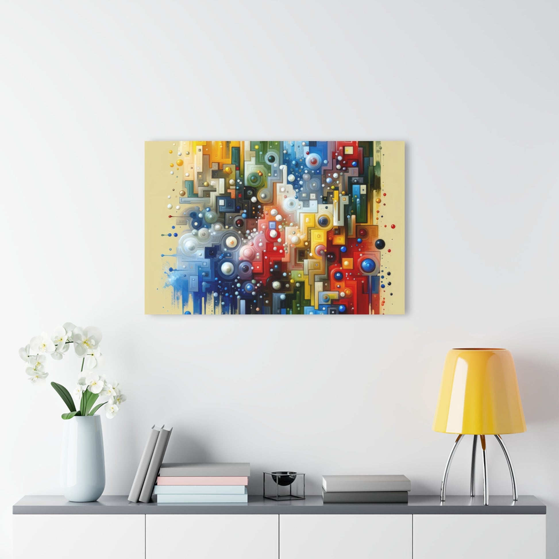 Connected Chromatic Tachism Acrylic Prints (French Cleat Hanging) - ATUH.ART