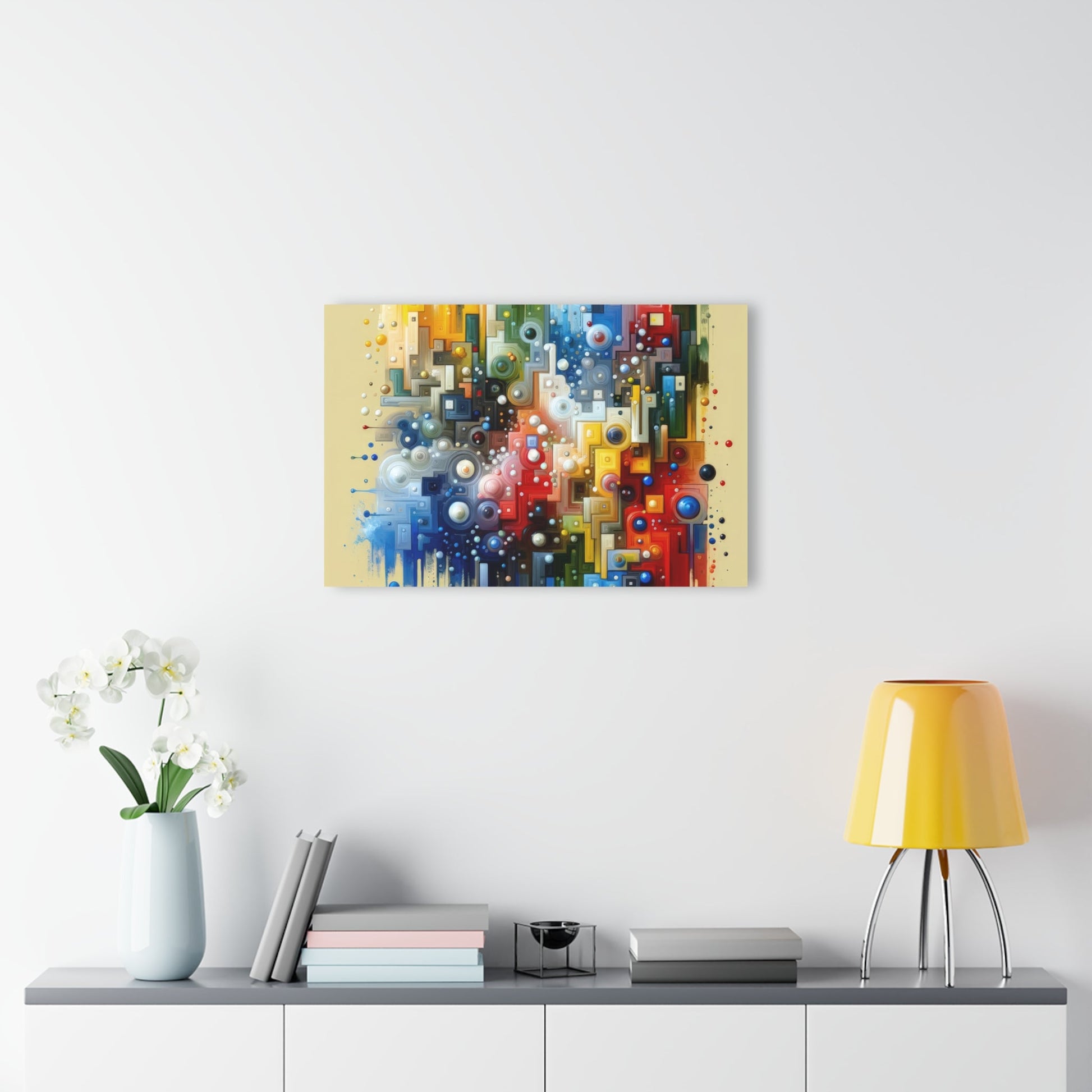 Connected Chromatic Tachism Acrylic Prints (French Cleat Hanging) - ATUH.ART
