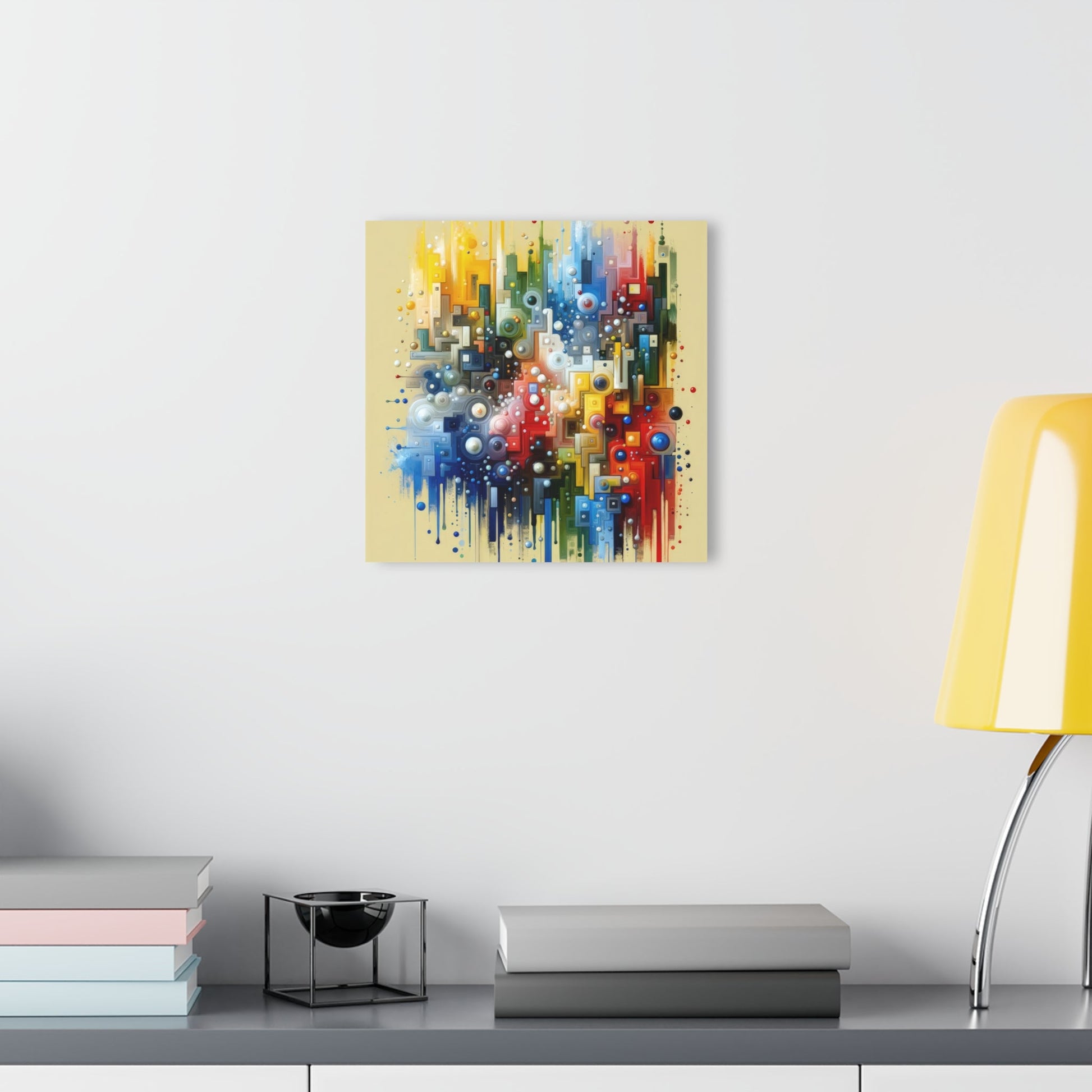 Connected Chromatic Tachism Acrylic Prints (French Cleat Hanging) - ATUH.ART