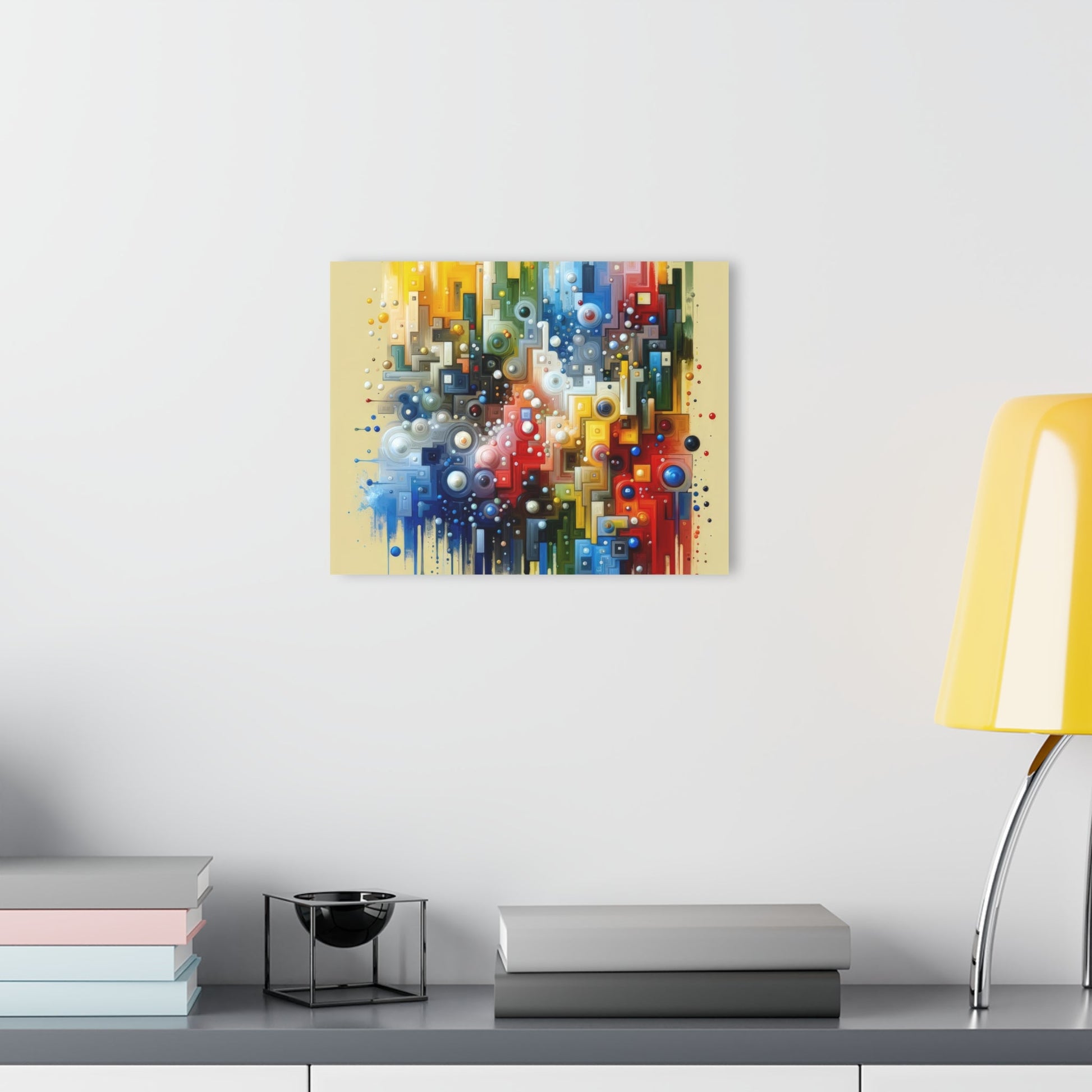 Connected Chromatic Tachism Acrylic Prints (French Cleat Hanging) - ATUH.ART