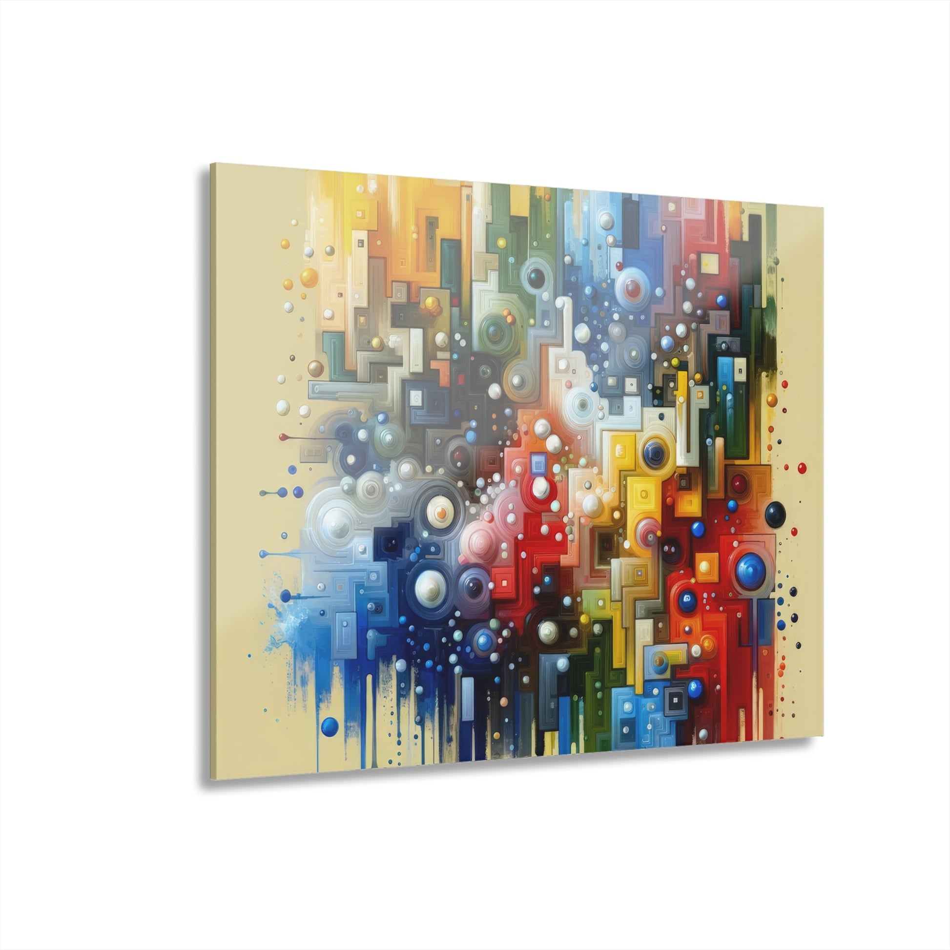 Connected Chromatic Tachism Acrylic Prints (French Cleat Hanging) - ATUH.ART