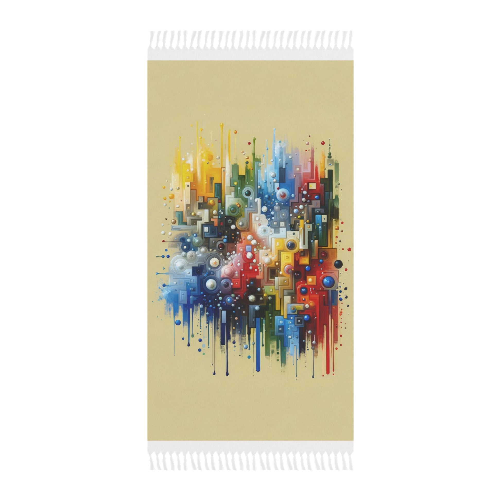 Connected Chromatic Tachism Boho Beach Cloth - ATUH.ART