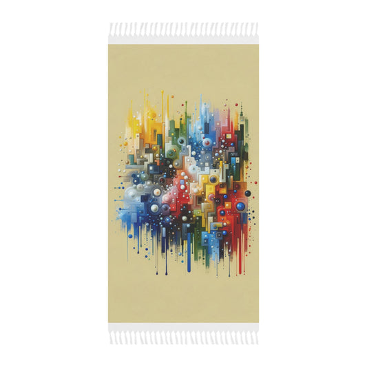 Connected Chromatic Tachism Boho Beach Cloth - ATUH.ART
