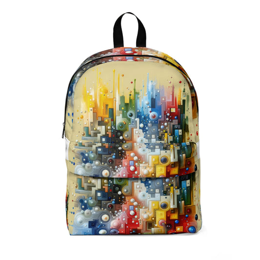 Connected Chromatic Tachism Unisex Classic Backpack - ATUH.ART