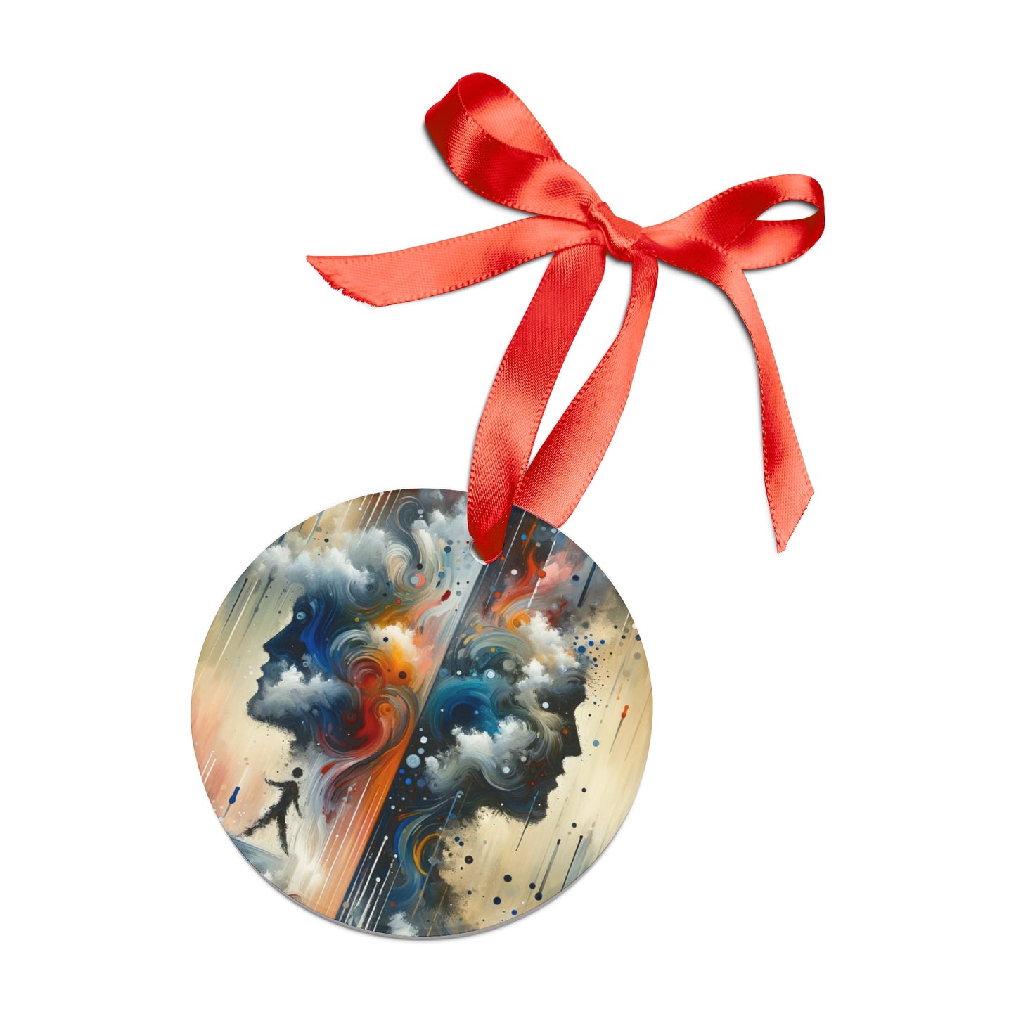 Connected Isolation Paradox Acrylic Ornament with Ribbon - ATUH.ART