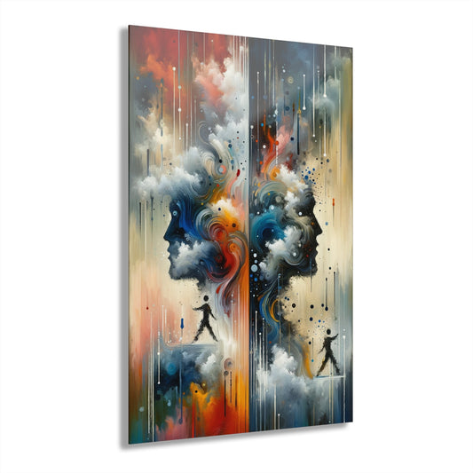 Connected Isolation Paradox Acrylic Prints (French Cleat Hanging) - ATUH.ART