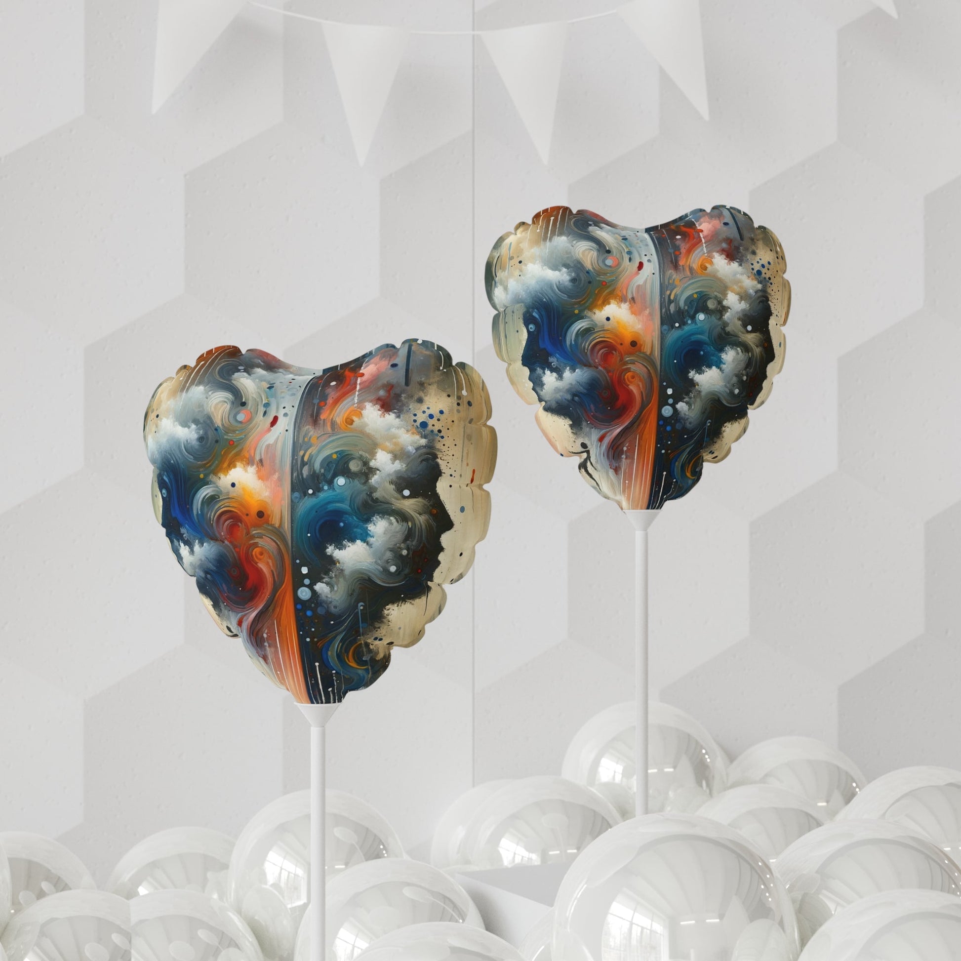Connected Isolation Paradox Balloon (Round and Heart-shaped), 11" - ATUH.ART