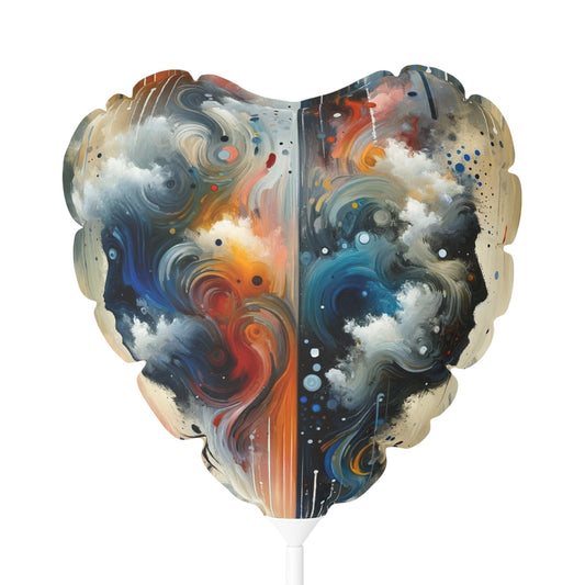 Connected Isolation Paradox Balloon (Round and Heart-shaped), 11" - ATUH.ART