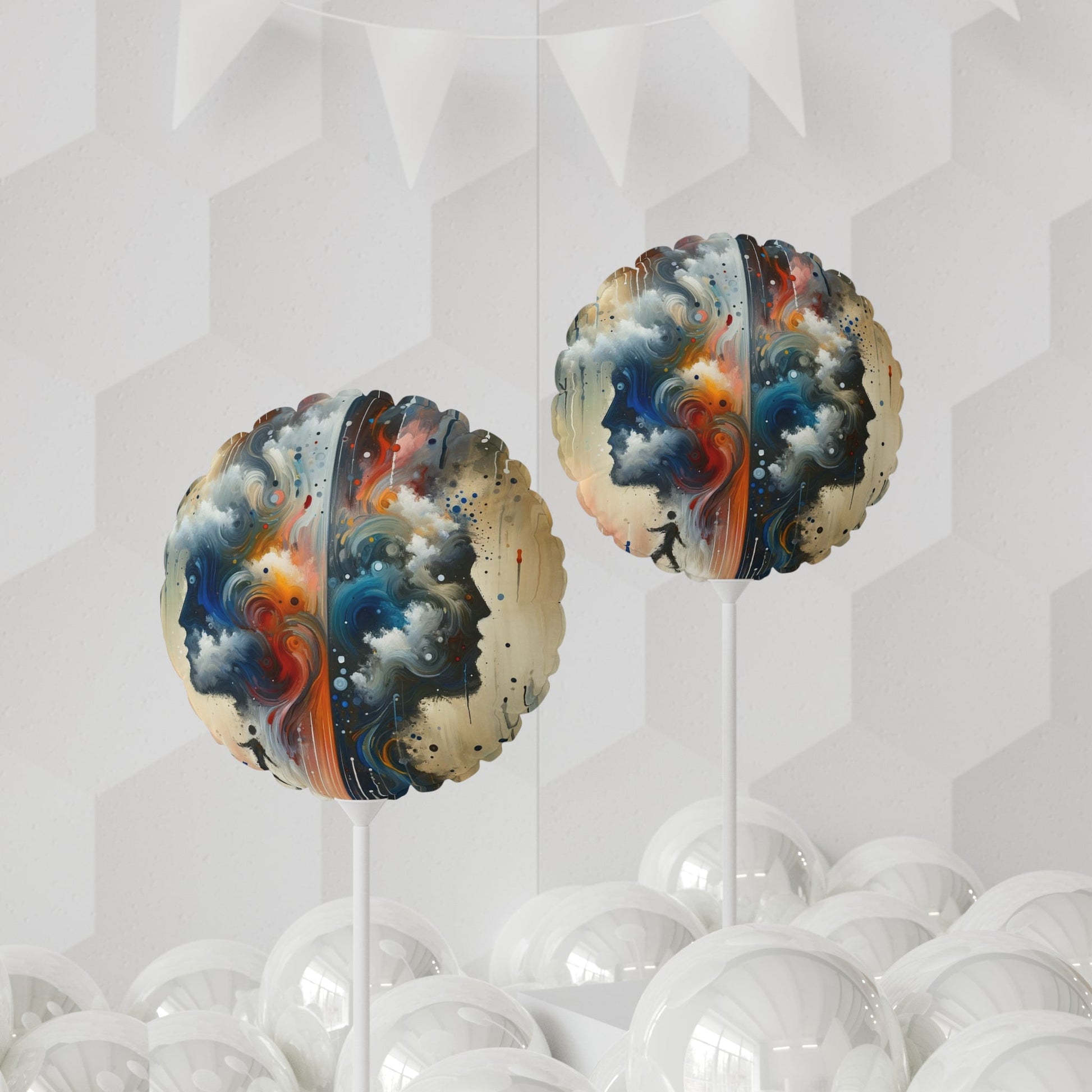 Connected Isolation Paradox Balloon (Round and Heart-shaped), 11" - ATUH.ART