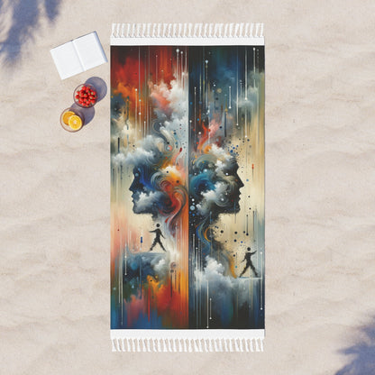 Connected Isolation Paradox Boho Beach Cloth - ATUH.ART