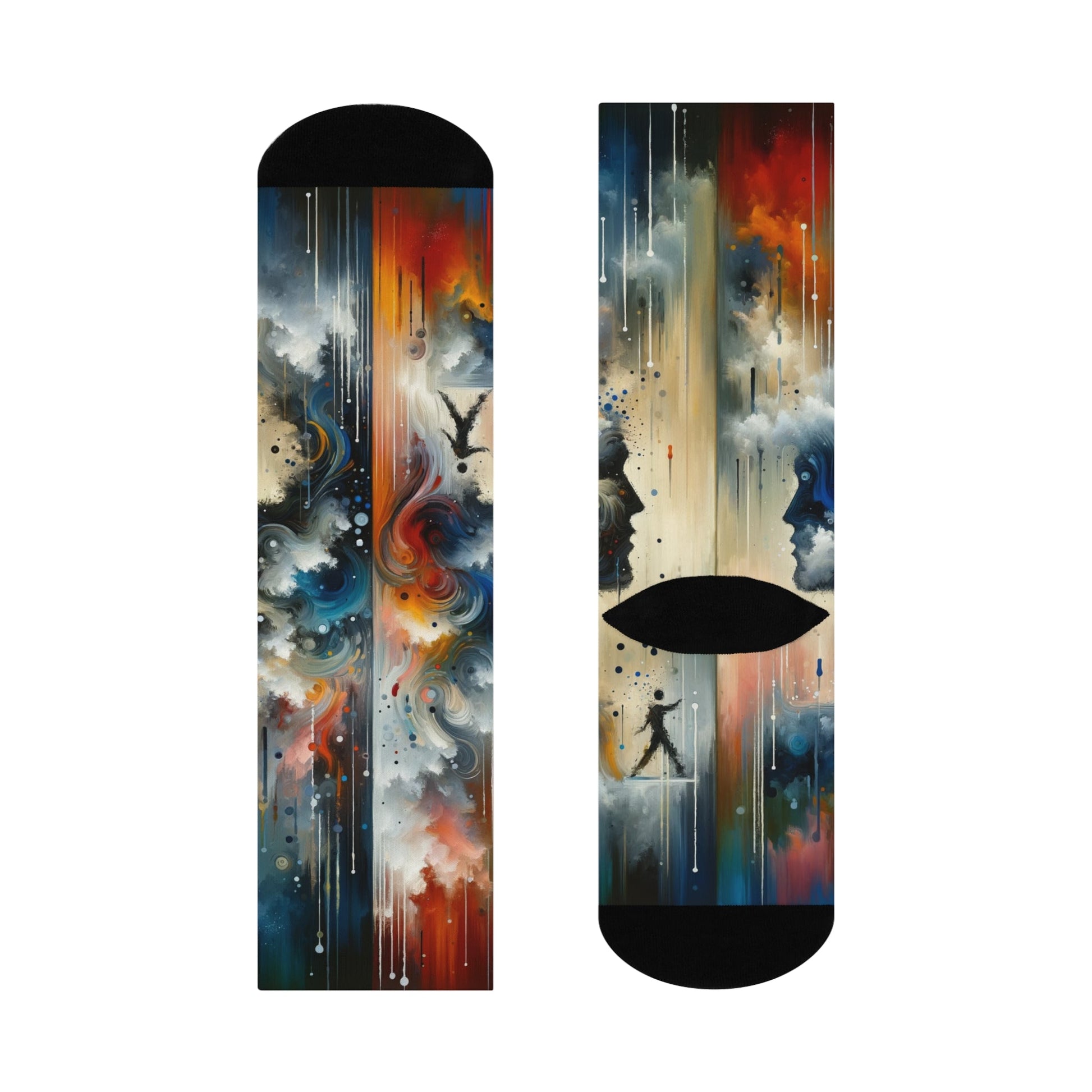Connected Isolation Paradox Cushioned Crew Socks - ATUH.ART
