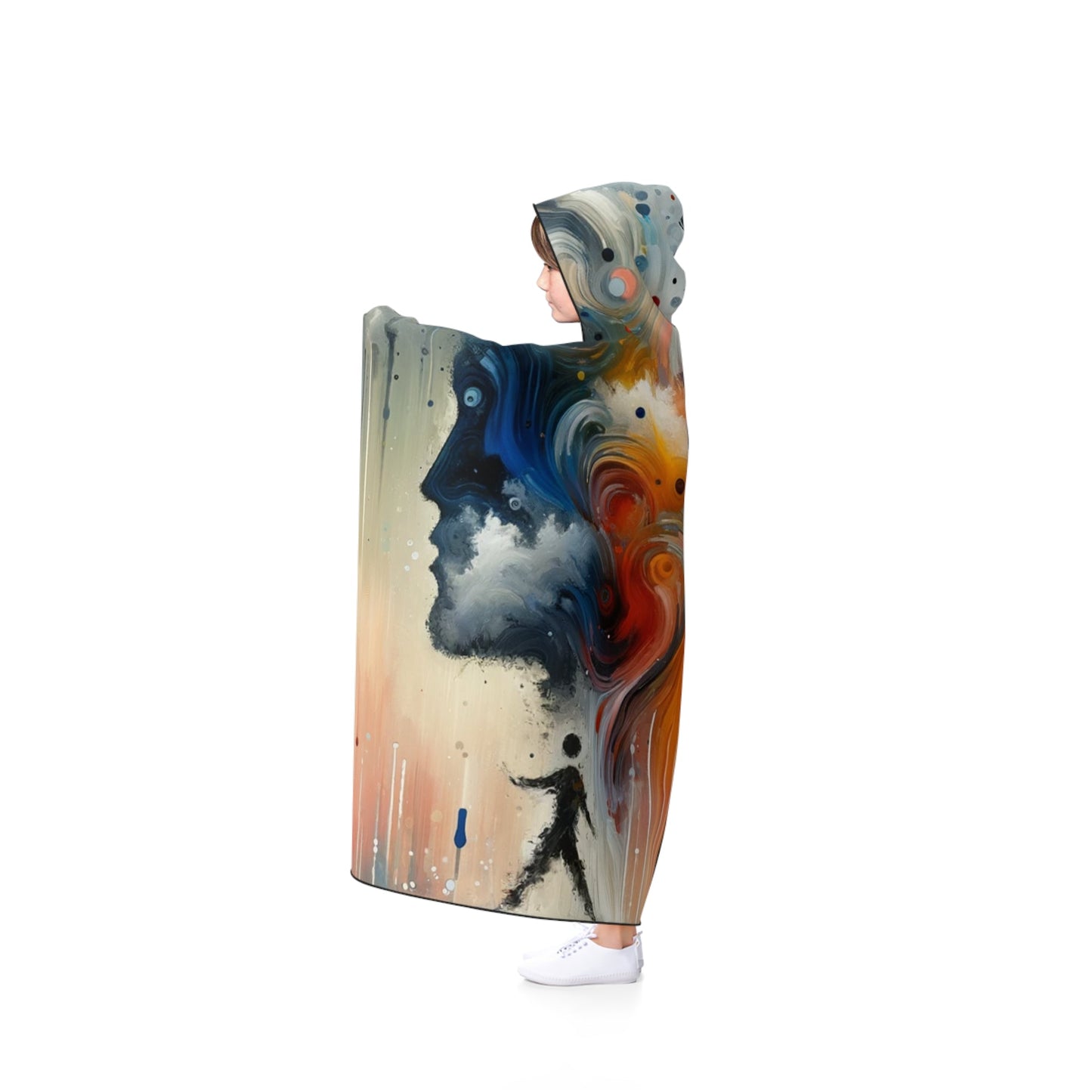 Connected Isolation Paradox Hooded Blanket - ATUH.ART