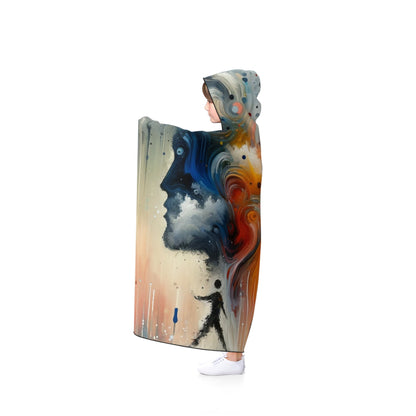 Connected Isolation Paradox Hooded Blanket - ATUH.ART