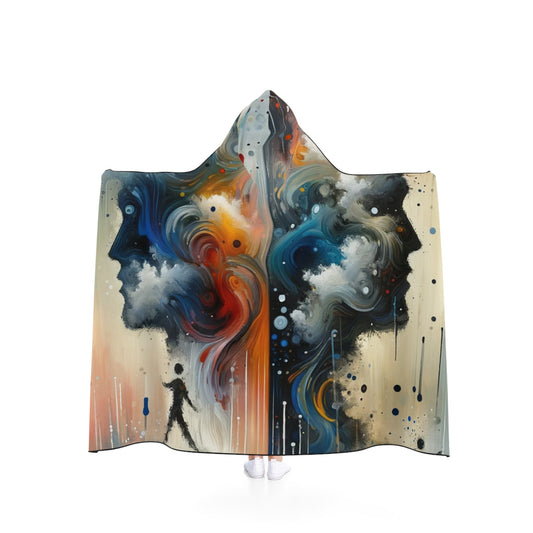 Connected Isolation Paradox Hooded Blanket - ATUH.ART
