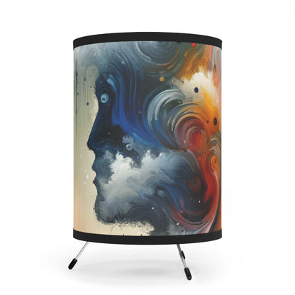 Connected Isolation Paradox Tripod Lamp with High-Res Printed Shade, US\CA plug - ATUH.ART