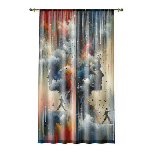 Connected Isolation Paradox Window Curtain - ATUH.ART