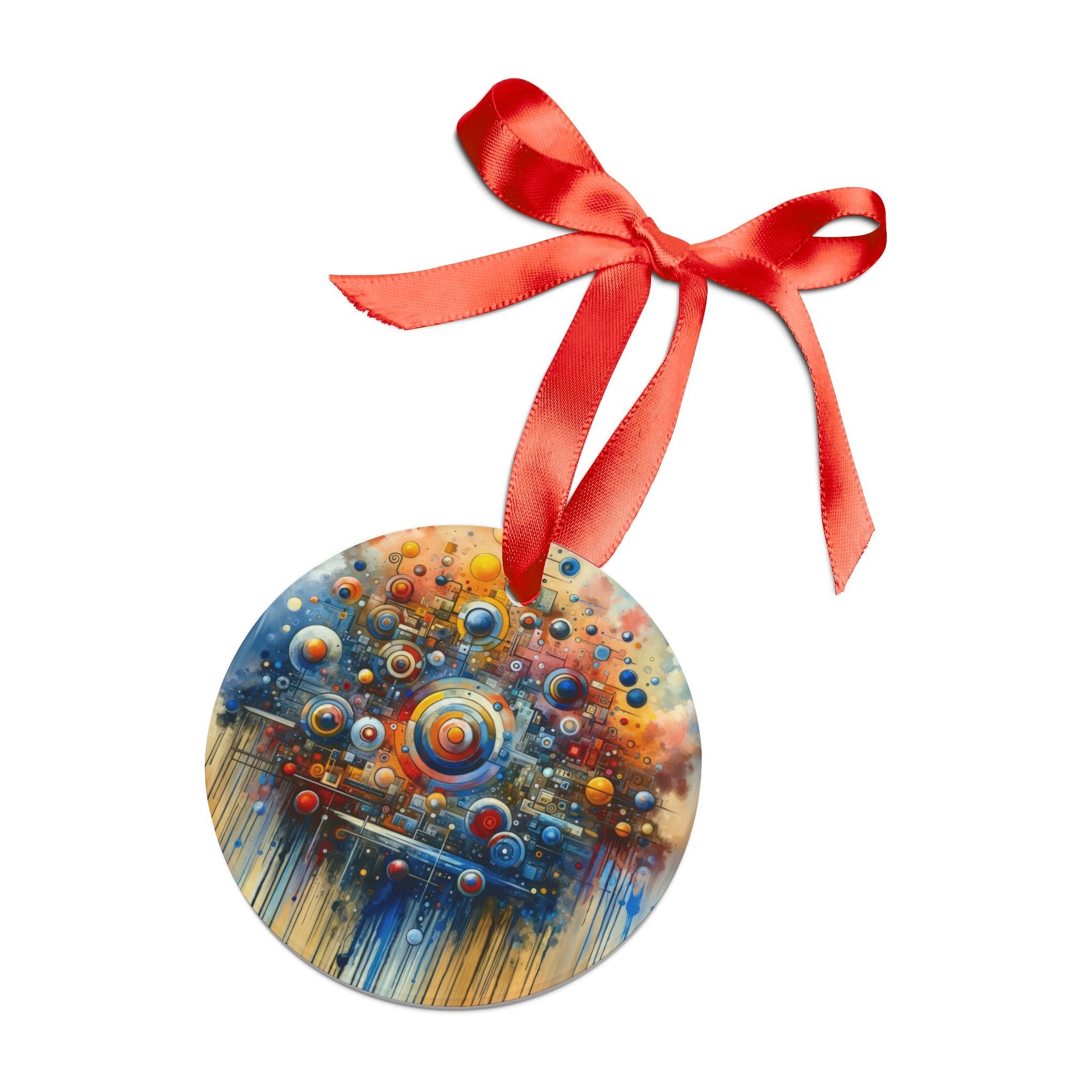Connected Virtuality Canvas Acrylic Ornament with Ribbon - ATUH.ART
