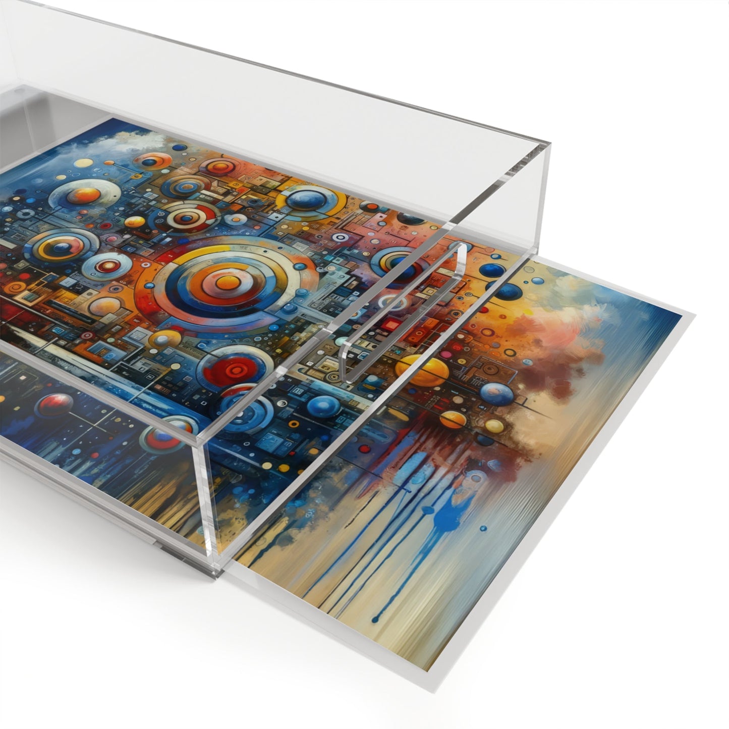 Connected Virtuality Canvas Acrylic Serving Tray - ATUH.ART