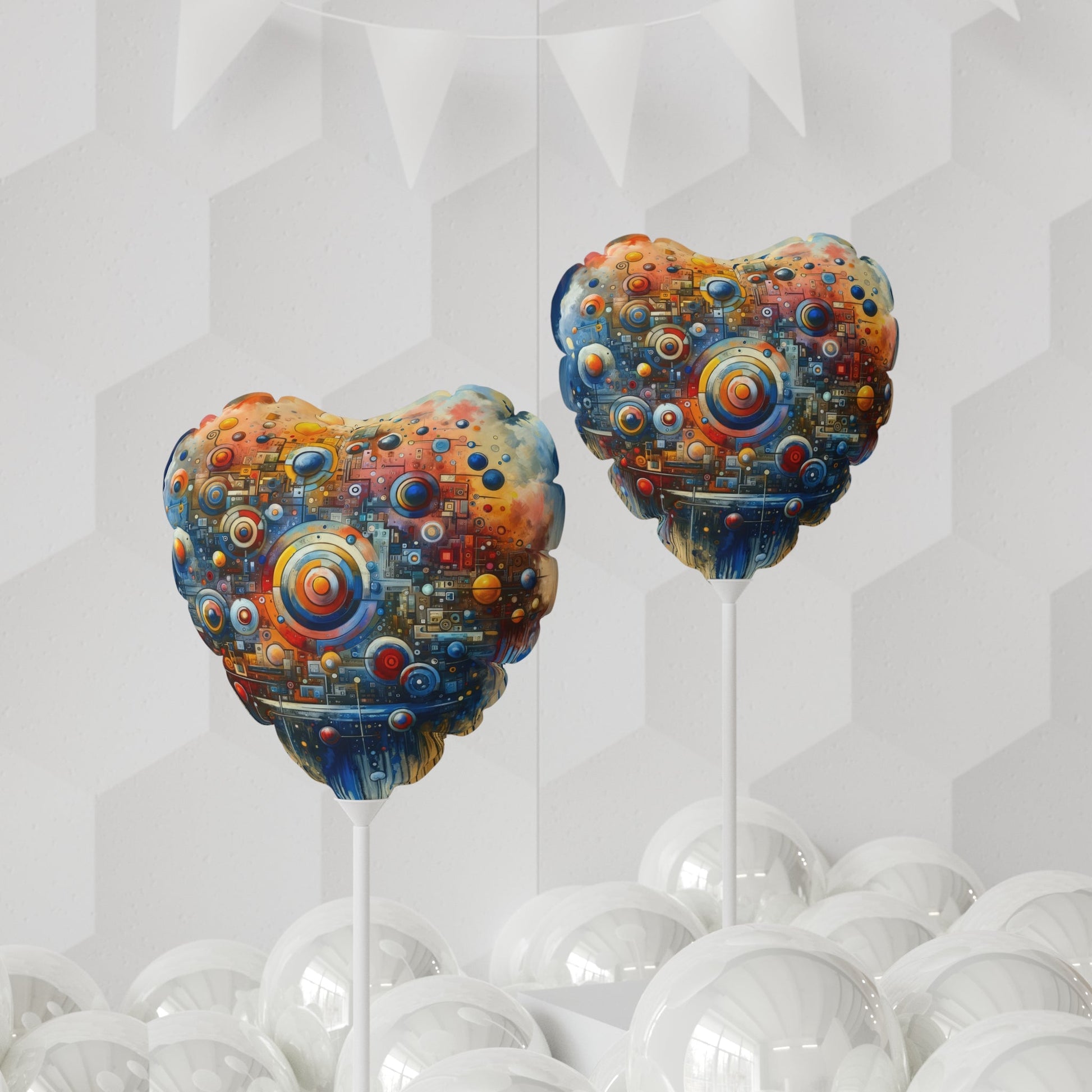 Connected Virtuality Canvas Balloon (Round and Heart-shaped), 11" - ATUH.ART