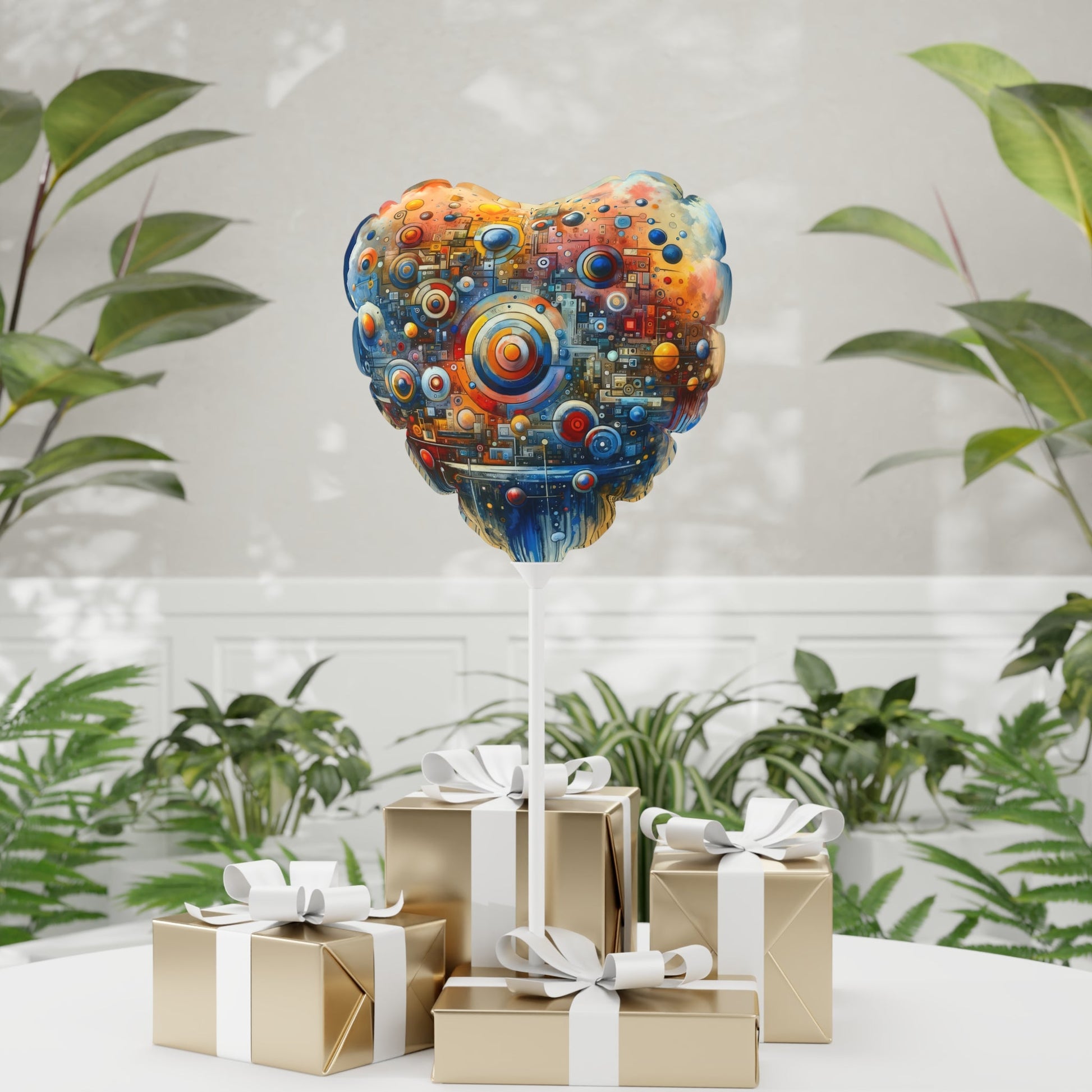 Connected Virtuality Canvas Balloon (Round and Heart-shaped), 11" - ATUH.ART