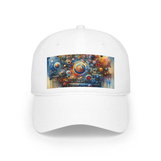 Connected Virtuality Canvas Low Profile Baseball Cap - ATUH.ART