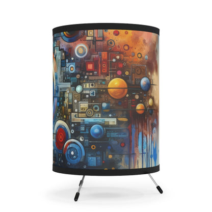 Connected Virtuality Canvas Tripod Lamp with High-Res Printed Shade, US\CA plug - ATUH.ART