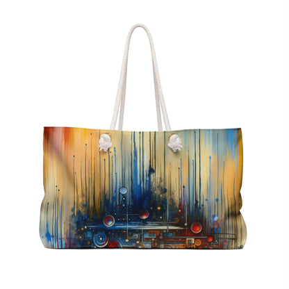 Connected Virtuality Canvas Weekender Bag - ATUH.ART