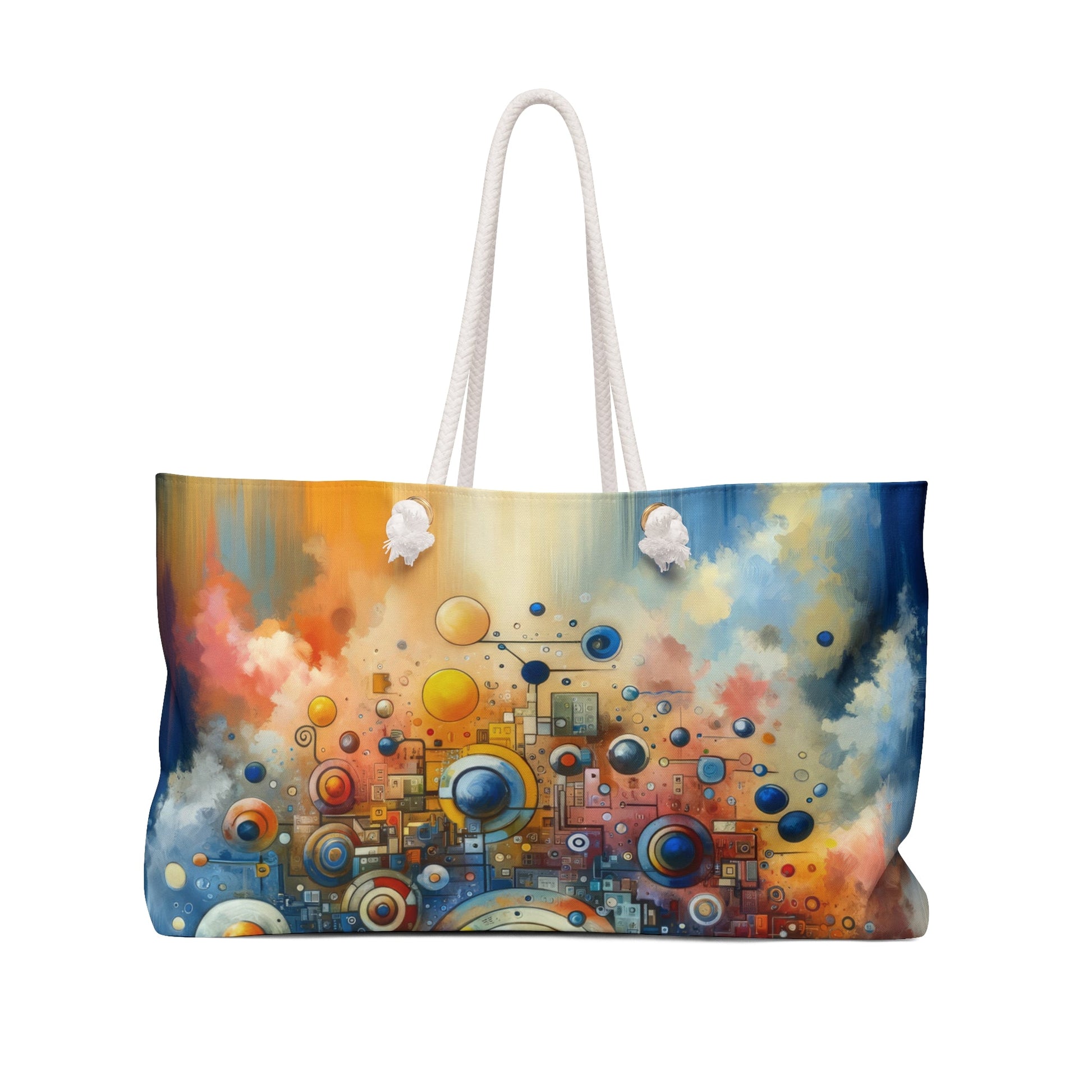 Connected Virtuality Canvas Weekender Bag - ATUH.ART