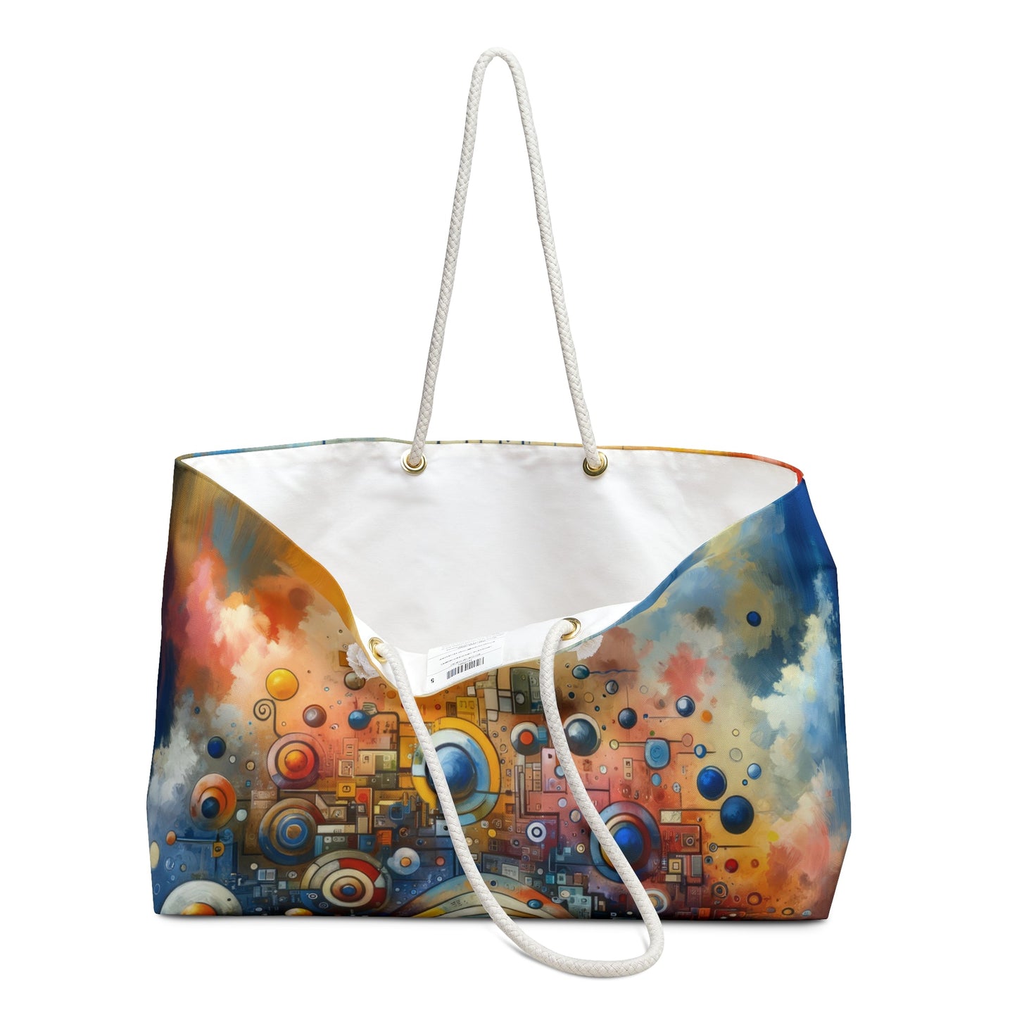 Connected Virtuality Canvas Weekender Bag - ATUH.ART