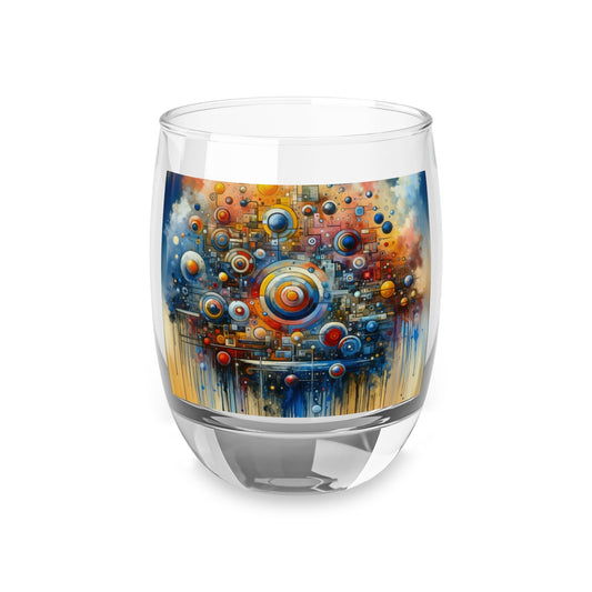 Connected Virtuality Canvas Whiskey Glass - ATUH.ART