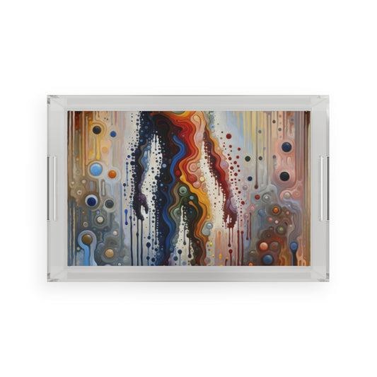 Connectedness Contours Wellness Acrylic Serving Tray - ATUH.ART