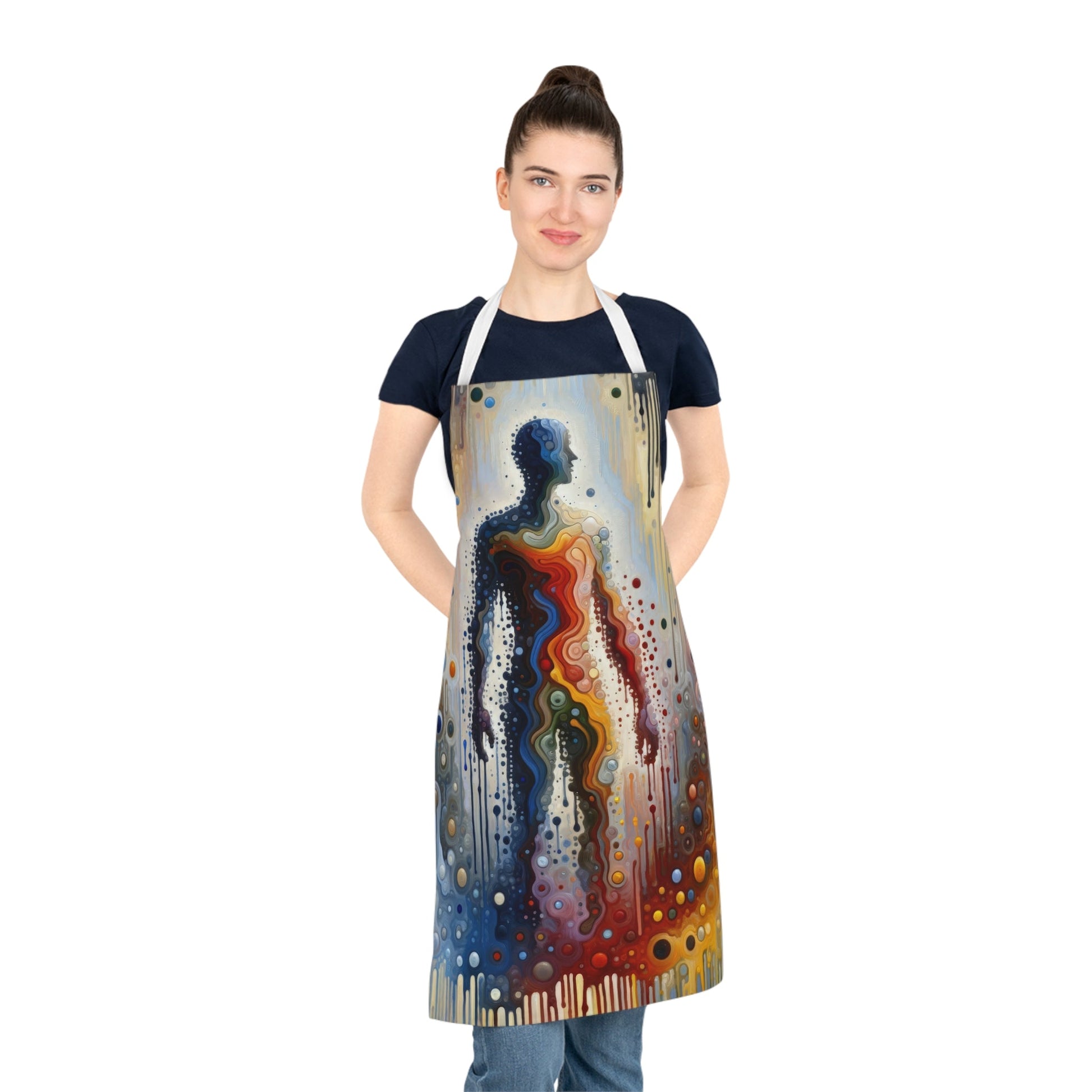 Connectedness Contours Wellness Adult Apron (AOP) - ATUH.ART