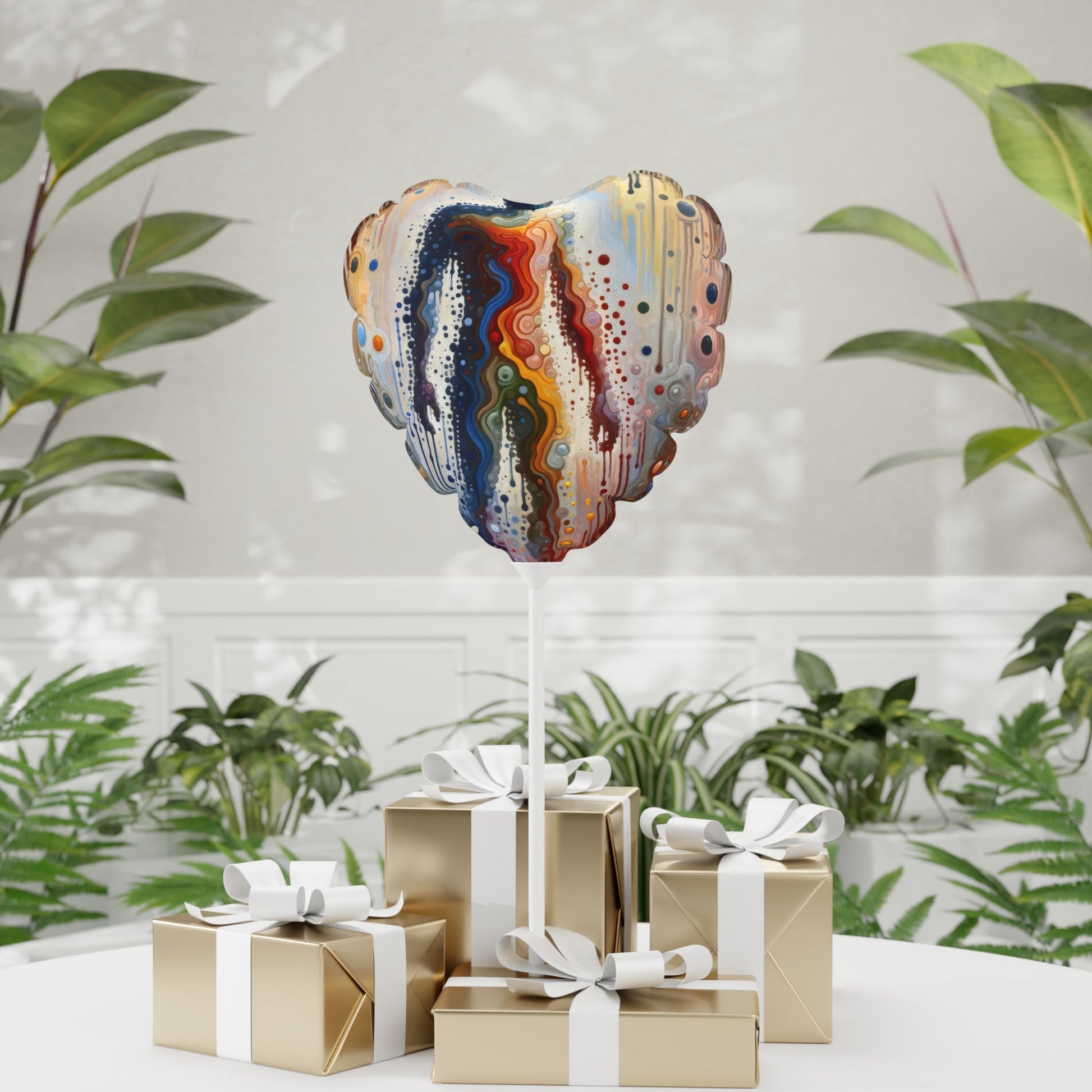 Connectedness Contours Wellness Balloon (Round and Heart-shaped), 11" - ATUH.ART