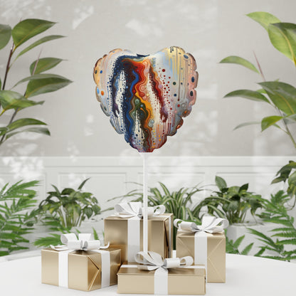 Connectedness Contours Wellness Balloon (Round and Heart-shaped), 11" - ATUH.ART