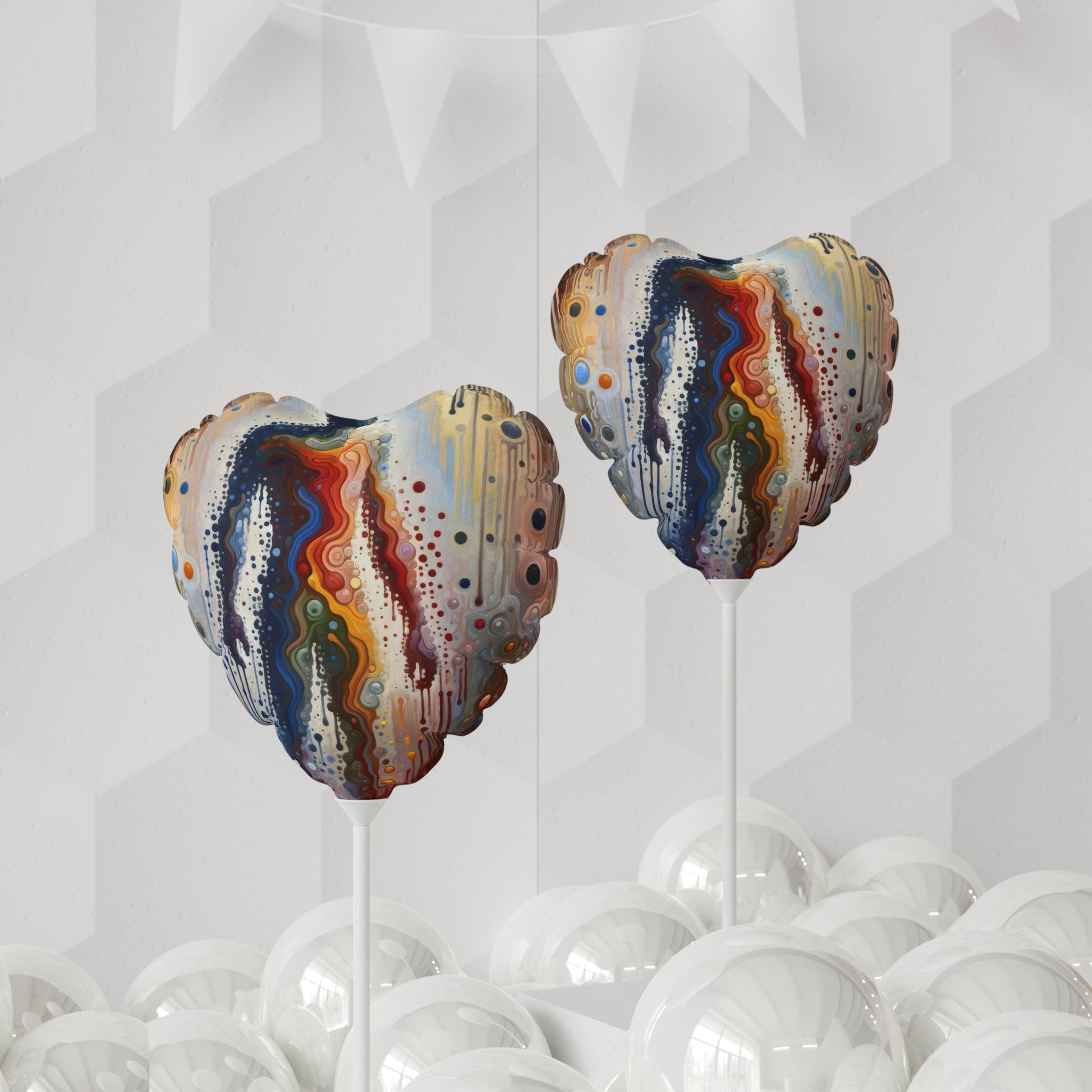 Connectedness Contours Wellness Balloon (Round and Heart-shaped), 11" - ATUH.ART