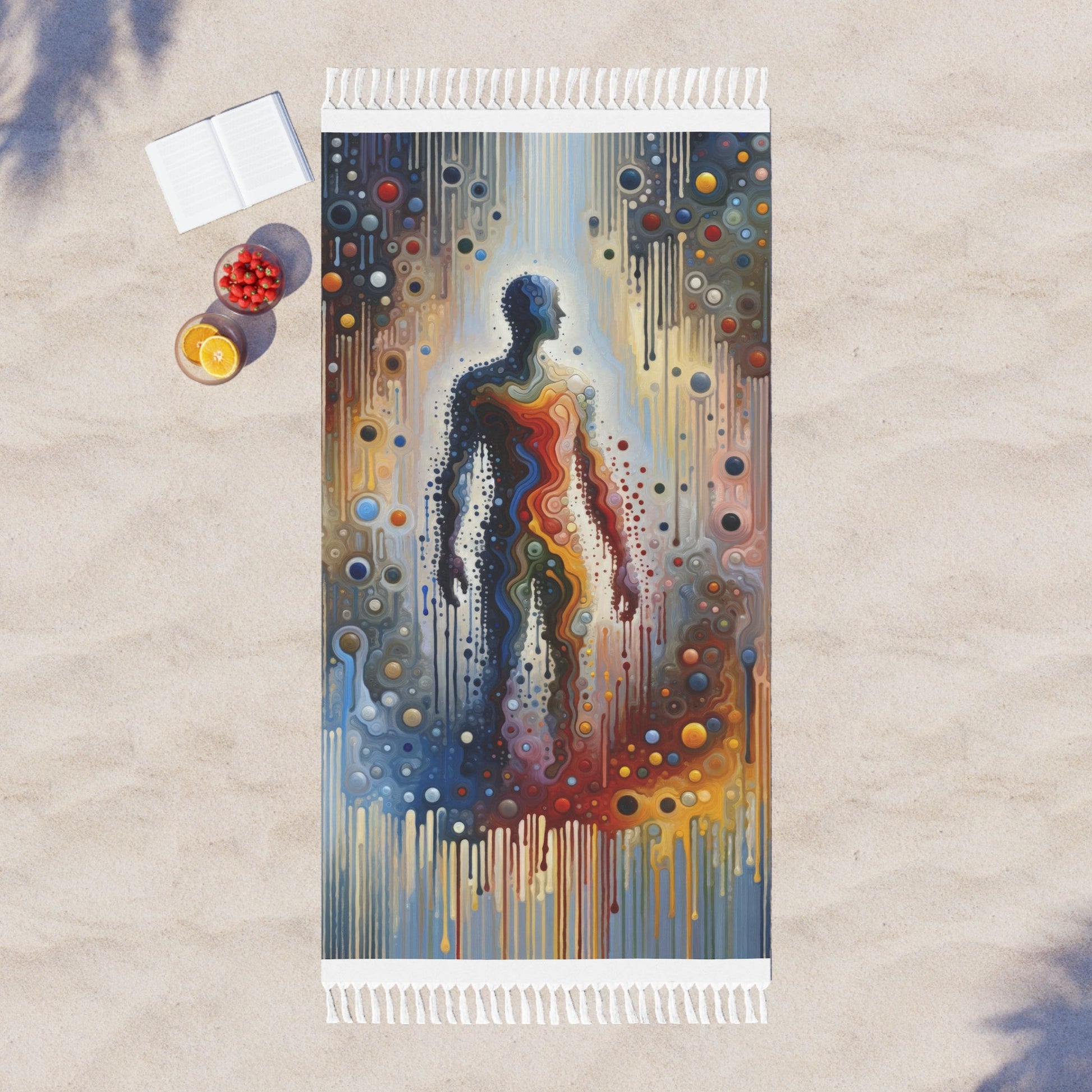Connectedness Contours Wellness Boho Beach Cloth - ATUH.ART