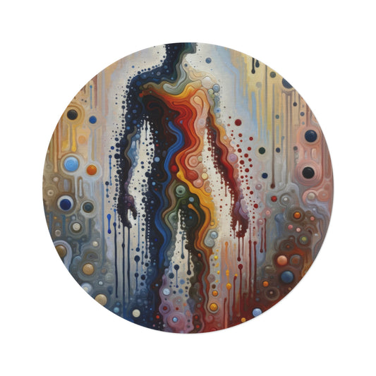 Connectedness Contours Wellness Round Rug - ATUH.ART