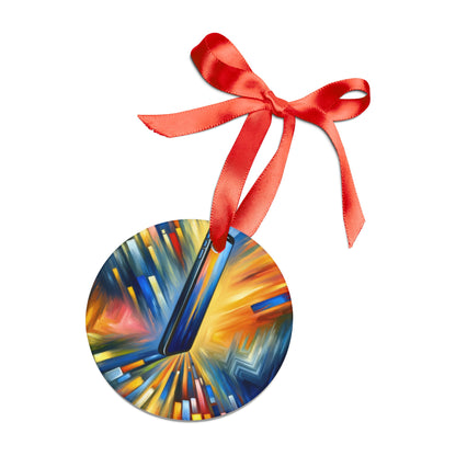 Connectivity Beacon Dichotomy Acrylic Ornament with Ribbon - ATUH.ART