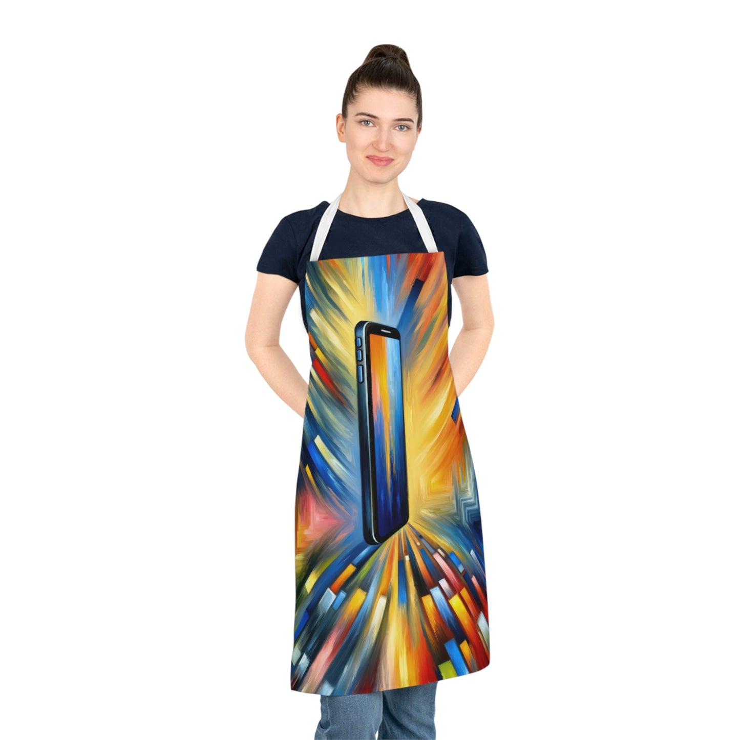 Connectivity Beacon Dichotomy Adult Apron (AOP) - ATUH.ART