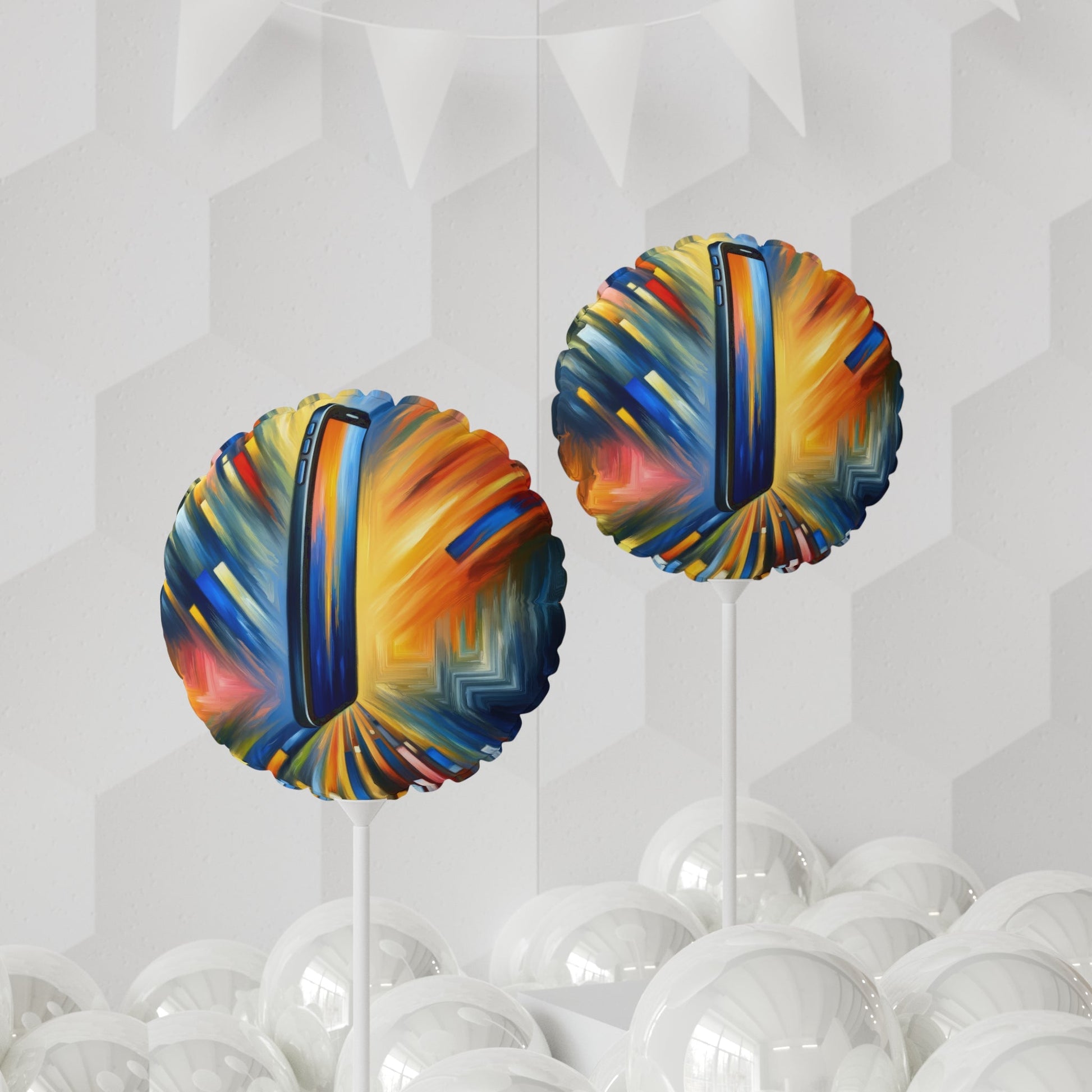 Connectivity Beacon Dichotomy Balloon (Round and Heart-shaped), 11" - ATUH.ART