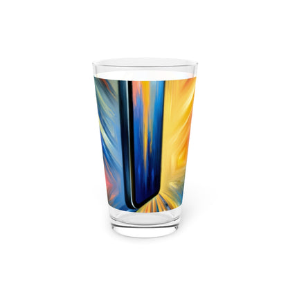 Connectivity Beacon Dichotomy Pint Glass, 16oz - ATUH.ART