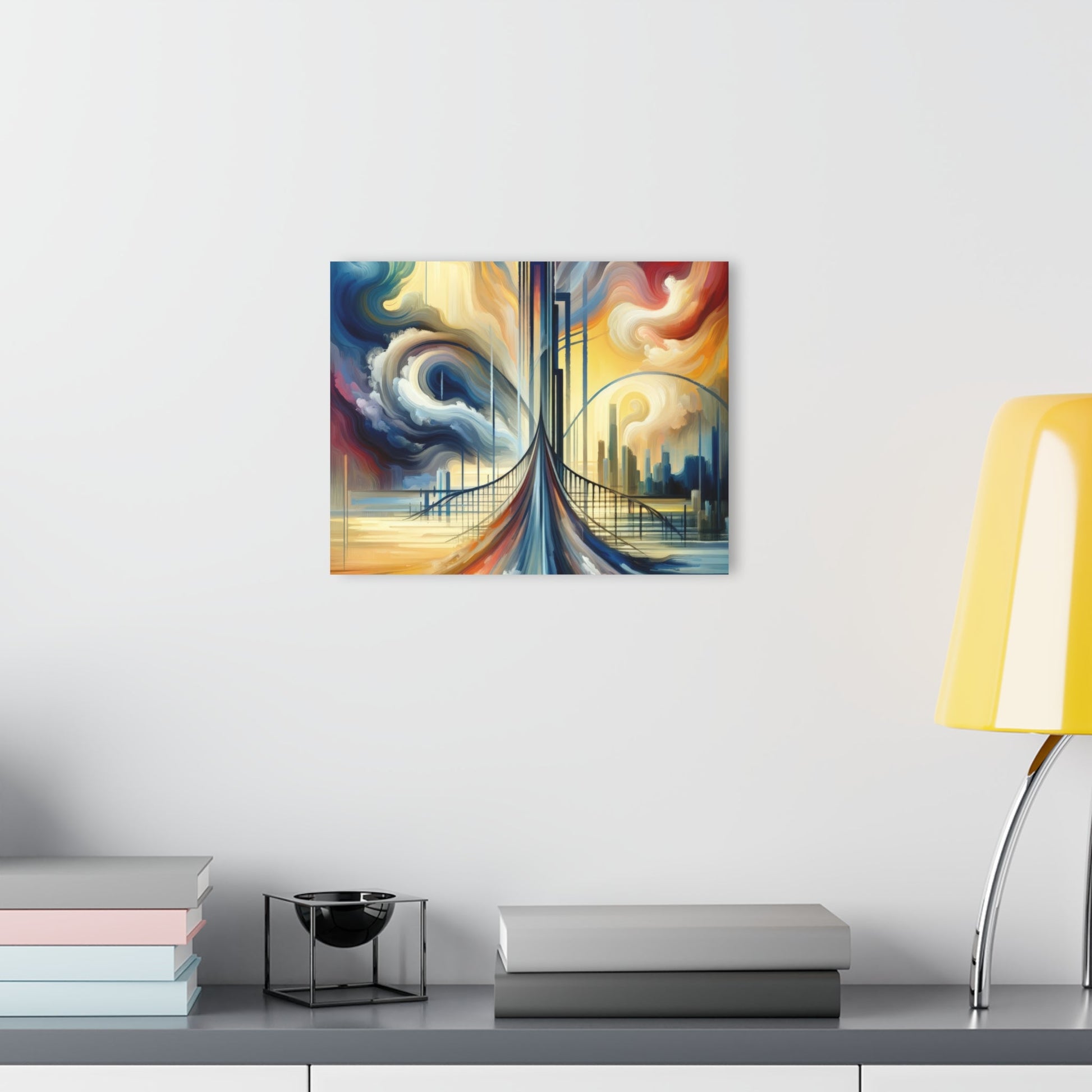 Conscious Bridge Tachism Acrylic Prints (French Cleat Hanging) - ATUH.ART
