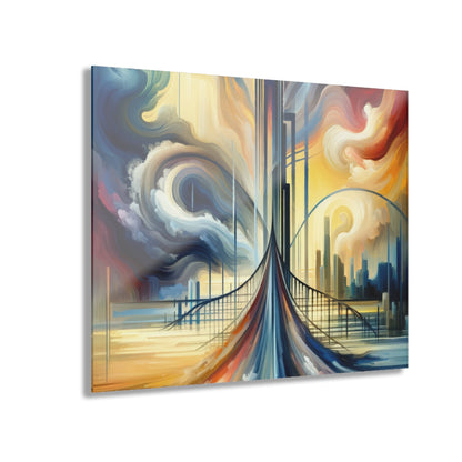Conscious Bridge Tachism Acrylic Prints (French Cleat Hanging) - ATUH.ART