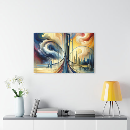 Conscious Bridge Tachism Acrylic Prints (French Cleat Hanging) - ATUH.ART