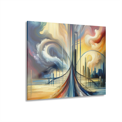 Conscious Bridge Tachism Acrylic Prints (French Cleat Hanging) - ATUH.ART