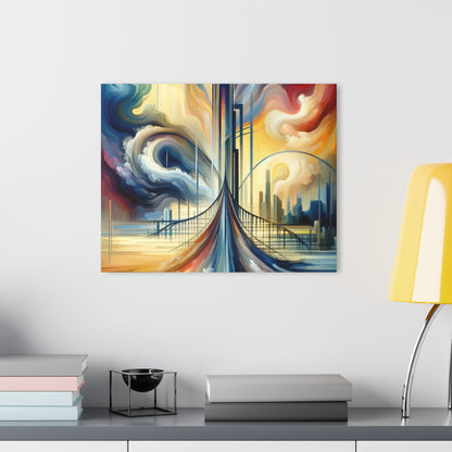 Conscious Bridge Tachism Acrylic Prints (French Cleat Hanging) - ATUH.ART