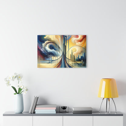 Conscious Bridge Tachism Acrylic Prints (French Cleat Hanging) - ATUH.ART