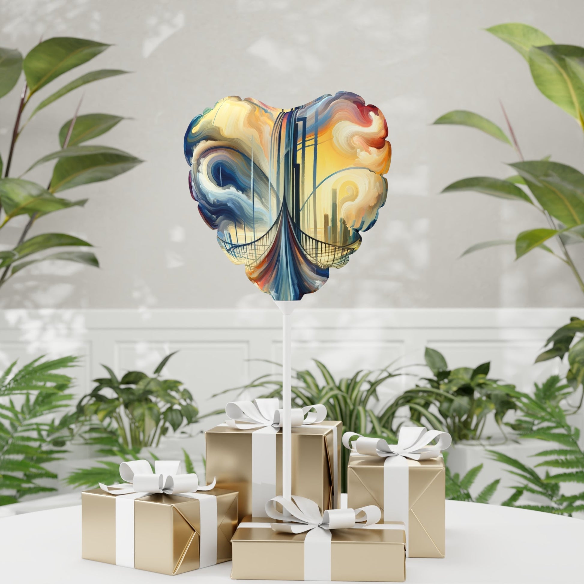 Conscious Bridge Tachism Balloon (Round and Heart-shaped), 11" - ATUH.ART